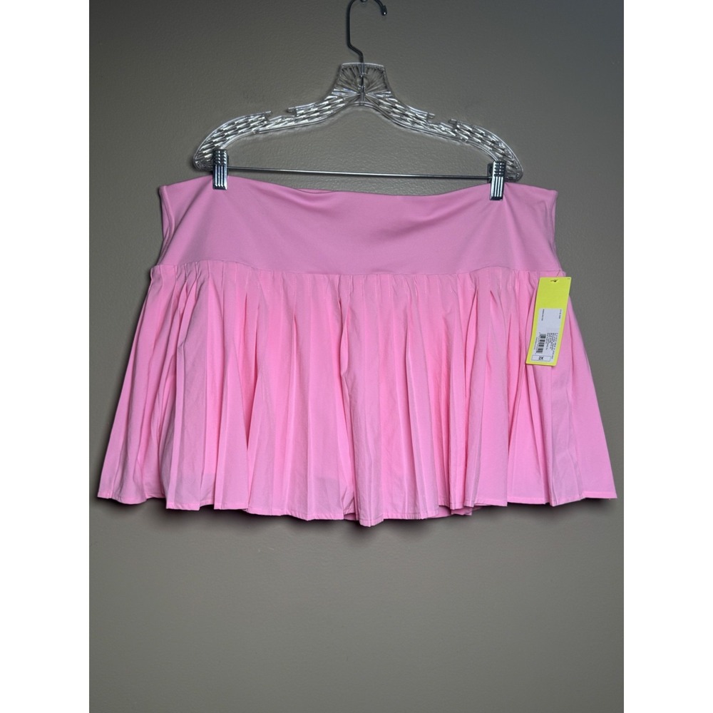 NWT All In Motion Pink Pleated Tennis Skirt/Skort Size 2X